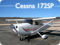 Cessna 172SP training plane for flight school